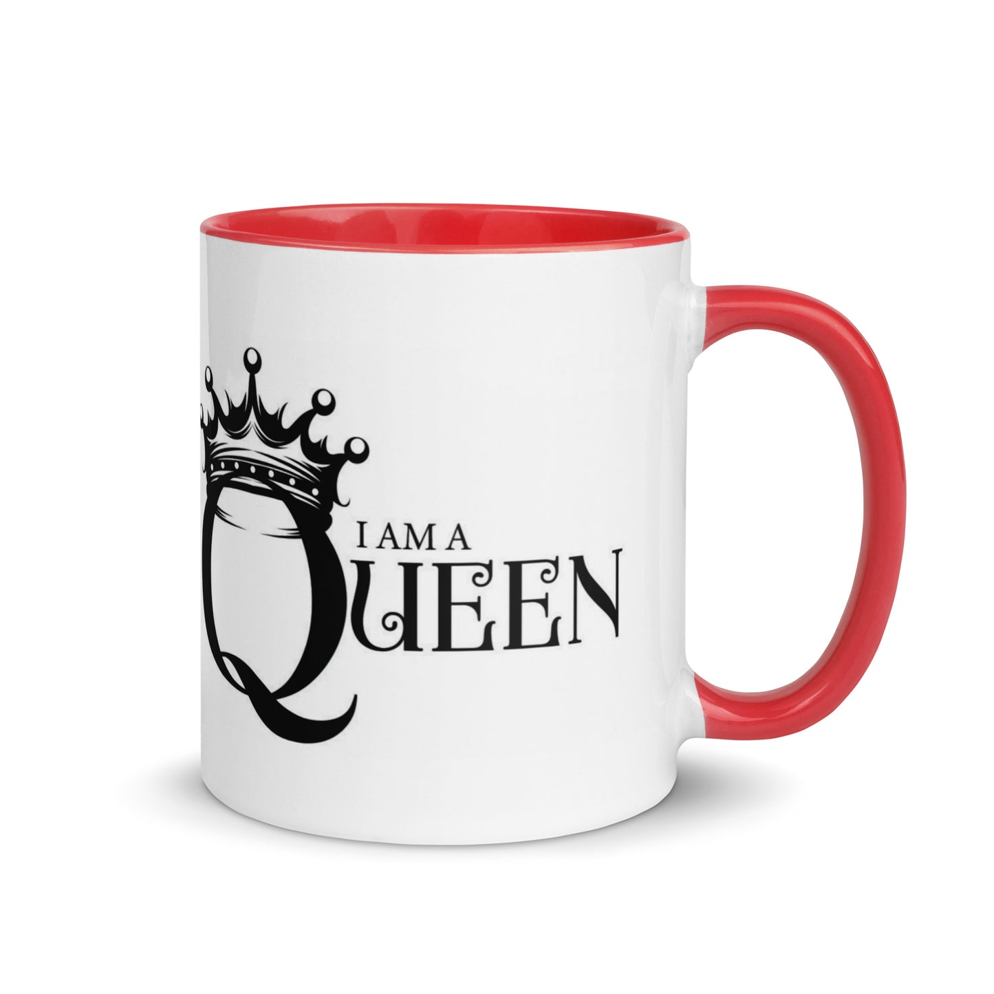 I Am a Queen Mug with Color Inside